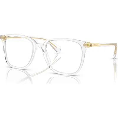 Ralph 55mm Square Optical Glasses In Gold