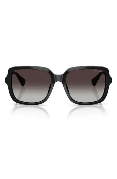 Ralph 56mm Gradient Square Sunglasses In Black