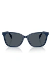 Ralph 56mm Gradient Square Sunglasses In Blue