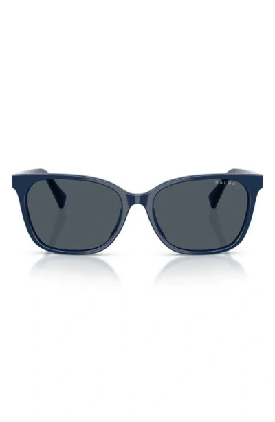 Ralph 56mm Gradient Square Sunglasses In Blue