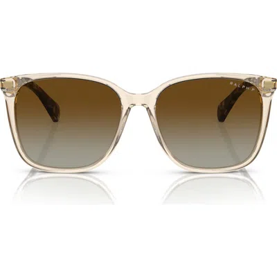 Ralph 56mm Polarized Square Sunglasses