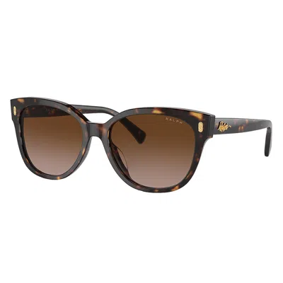 Ralph Lauren Ra 5305u 500313 56mm Womens Cat-eye Sunglasses In Brown