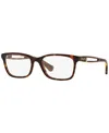 Ralph Lauren Ra7069 Women's Square Eyeglasses In Shiny Dark Havana