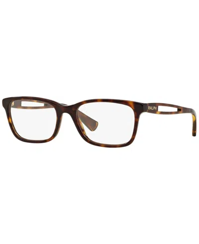 Ralph Lauren Ra7069 Women's Square Eyeglasses In Shiny Dark Havana