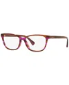 Ralph Lauren Ra7133u Women's Pillow Eyeglasses In Striped Brown Violet