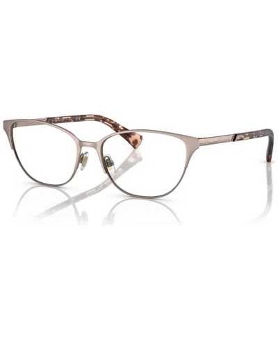 Ralph Lauren Women's Cat Eye Eyeglasses, Ra6055 54 In Shiny Rose Gold-tone