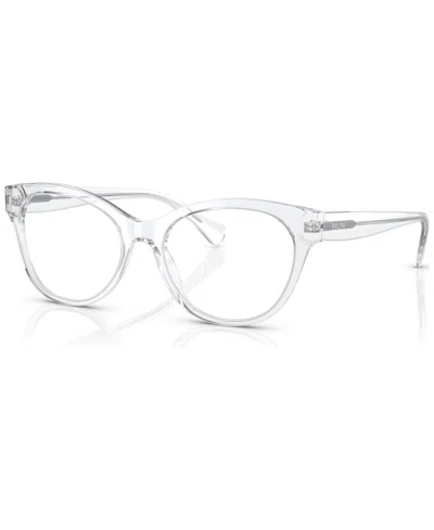 Ralph By Ralph Lauren Women's Cat Eye Eyeglasses, Ra714154-o In Shiny Crystal