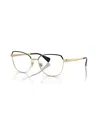 Ralph Lauren Women's Eyeglasses, Ra6058 In Shiny Pale Gold
