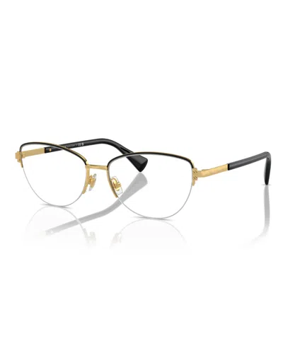 Ralph Lauren Women's Eyeglasses, Ra6059 In Shiny Gold