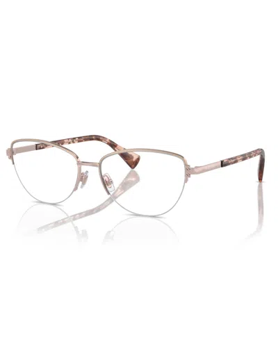 Ralph Lauren Women's Eyeglasses, Ra6059 In Shiny Rose Gold