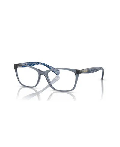 Ralph Lauren Women's Eyeglasses, Ra7071 In Shiny Trasparent Blue