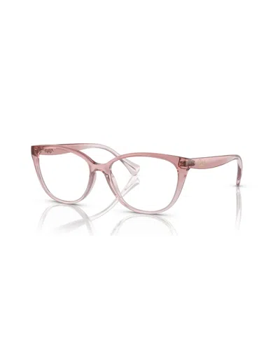 Ralph Lauren Women's Eyeglasses, Ra7135 In Shiny Trasparent Pink