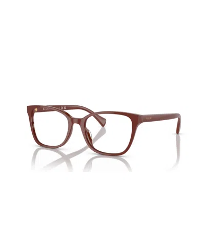 Ralph By Ralph Lauren Women's Eyeglasses, Ra7137u In Shiny Brown Red