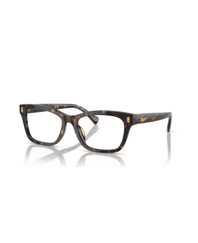 Ralph Lauren Women's Eyeglasses, Ra7154u In Shiny Transparent Blue