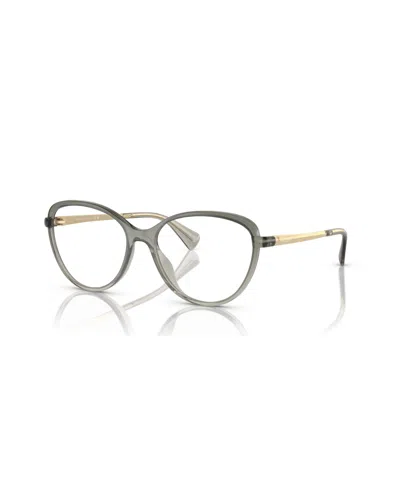 Ralph Lauren Women's Eyeglasses, Ra7157u In Shiny Transparent Gray