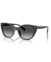 Ralph Lauren Ra 5324u 55368g 56mm Womens Square Sunglasses In Shiny Transparent Black
