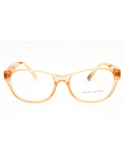 Ralph Lauren 0rl6237u Eyeglasses In Transparent Peach Pink/clear Demo Lens