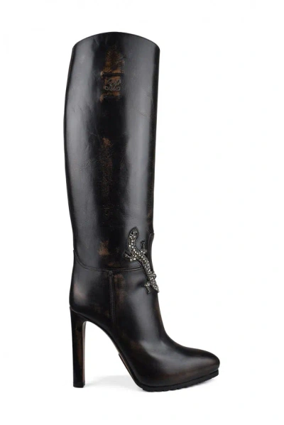 Ralph Lauren Remmy Sequin-embellished Boots In Multi