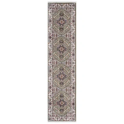 Ralph Lauren 1100 Performance Oriental Rug In Red;beige;green;green,beige Red