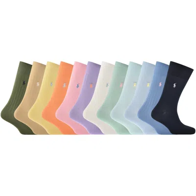 Ralph Lauren 12 Pack Socks Multi