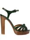 Ralph Lauren Kieran 125 Mm Ayers Platform Sandal In Green