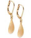 Ralph Lauren 14k Gold-plated Hammered Teardrop Drop Earrings In Gold