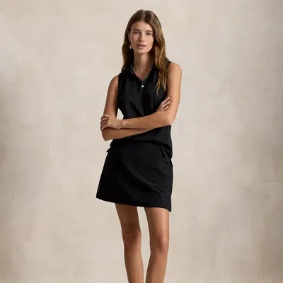 Ralph Lauren 15" Performance Pleated Skort In Polo Black