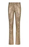 Ralph Lauren 160 Metallic Low-rise Slim Jeans