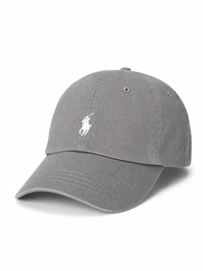 Ralph Lauren 16/1 Twill Cap Hat In Gray