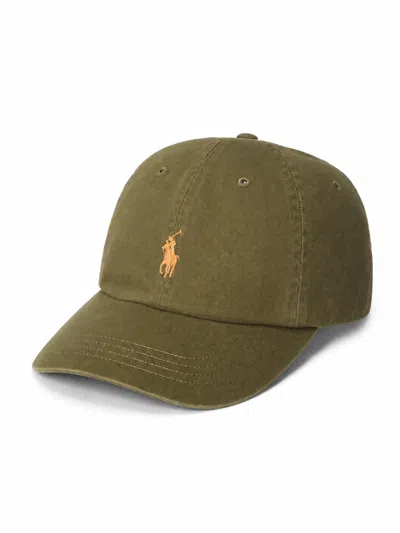 Ralph Lauren 16/1 Twill Cap Hat In Green