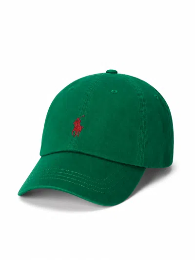 Ralph Lauren 16/1 Twill Cap Hat In Green
