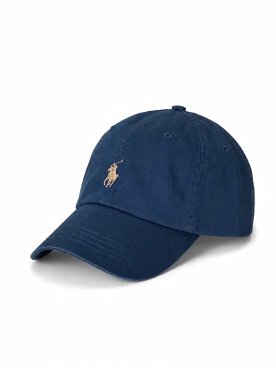Ralph Lauren 16/1 Twill Cap Hat In Blue