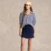 Polo Ralph Lauren 17" Performance Pleated Skort In Refined Navy