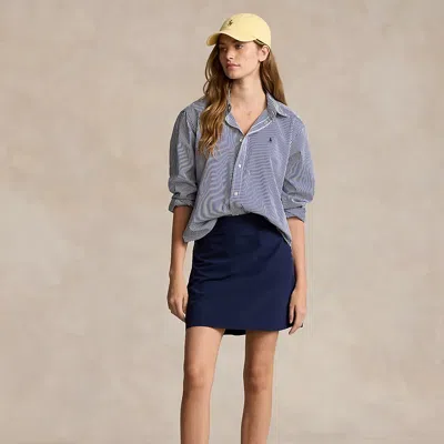 Polo Ralph Lauren 17" Performance Pleated Skort In Refined Navy