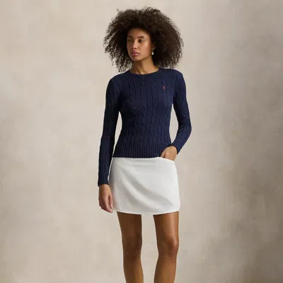 Ralph Lauren 17" Performance Stretch Golf Skort In Ceramic White