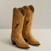 Polo Ralph Lauren 1978 Leather Cowboy Boot In Icon Tan