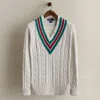 Ralph Lauren 1988 Cotton Cricket Sweater In White