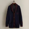 Ralph Lauren 1988 Crest Wool Cardigan In Blue