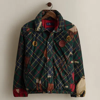 Ralph Lauren 1989 Print Down Coat In Green
