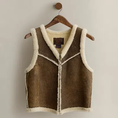 Polo Ralph Lauren 1989 Shearling Vest In Multi