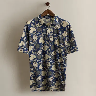 Ralph Lauren 1992 Tennis-print Polo Shirt In Black