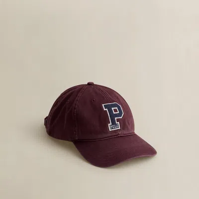 Ralph Lauren 1998 Twill Ball Cap In Burgundy