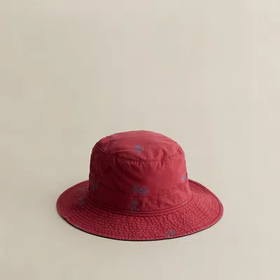 Ralph Lauren 1999 Poplin Bucket Hat In Red