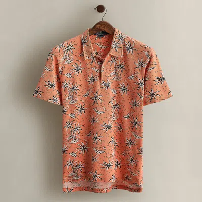 Ralph Lauren 2000 Tropical-print Polo Shirt In Orange