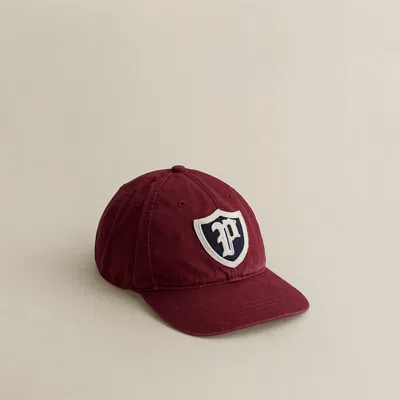 Ralph Lauren 2001 Shield-patch Ball Cap In Red