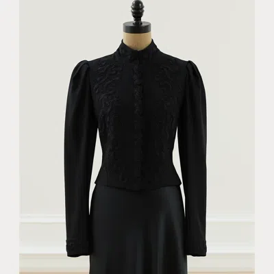 Ralph Lauren 2002 Leigh Embroidered Jacket In Black