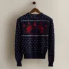 Ralph Lauren 2003 Ski-motif Wool Sweater In Blue