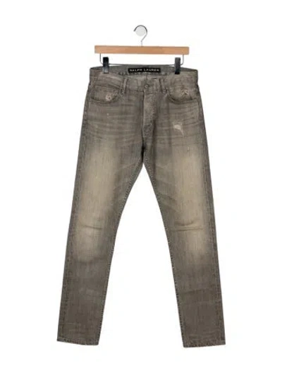 Pre-owned Ralph Lauren 2010's Slim Fit Jeans In Gray