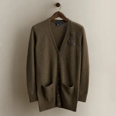 Ralph Lauren 2010 Wool-angora Cardigan In Green