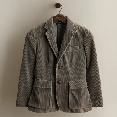 Ralph Lauren 2011 Cotton Corduroy Blazer In Gray
